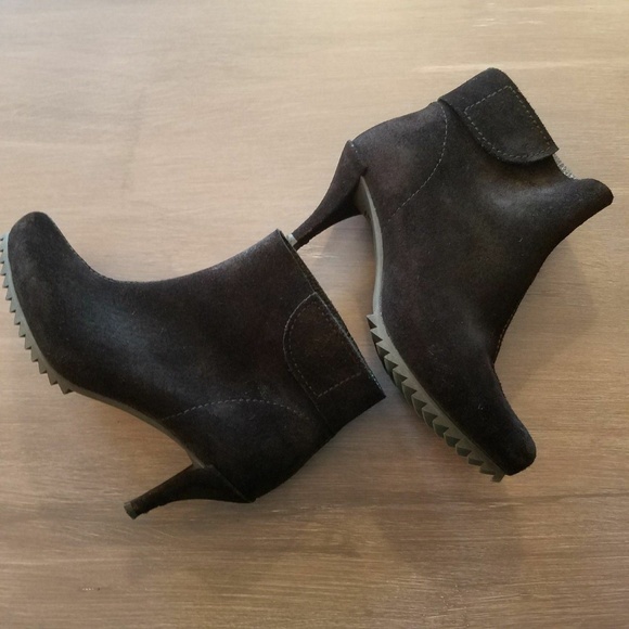 Pedro Garcia Shoes - Pedro Garcia 37 Black Suede Women Yuka High Heel Ankle Boots Booties US 7